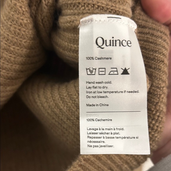 NWOT Quince Cashmere Brown Turtleneck Sweater - Picture 4 of 5